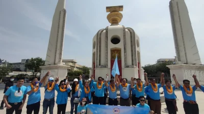 Peringati Sumpah Pemuda, KNPI Bulungan Apel Kebangsaan dan Deklarasi Kepemudaan di Tugu Cinta Damai